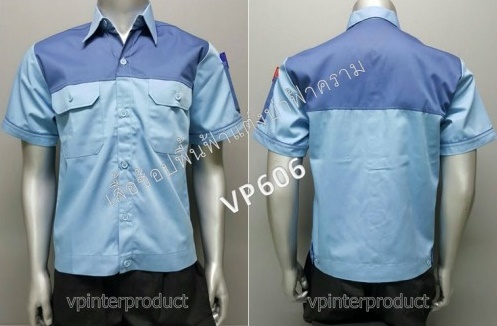 เสื้อช่าง 2 สี เเขนสั้น ผ้าคอมทวิว ไซร์ M-XXL มีสต็อก สินค้าจากโรงงานมาเอง