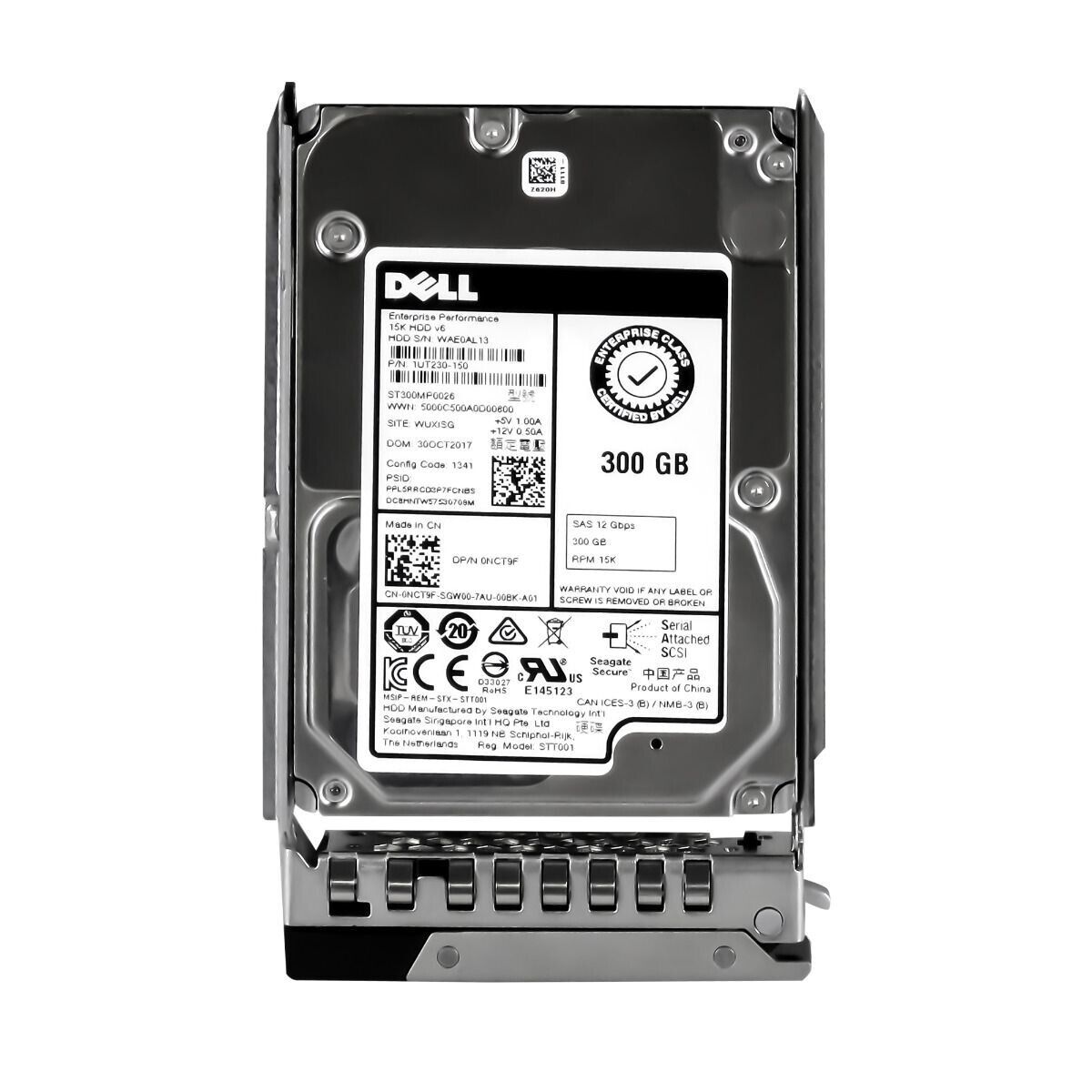 Dell 300GB 15K 12G SAS 2.5" HDD Hard Drive No Tray // 0NCT9F / ST300MP0026 / 1UT230-150 (Used) // สินค้ารับประกัน โดย บริษัท อะไหล่เซิร์ฟเวอร์ จำกัด