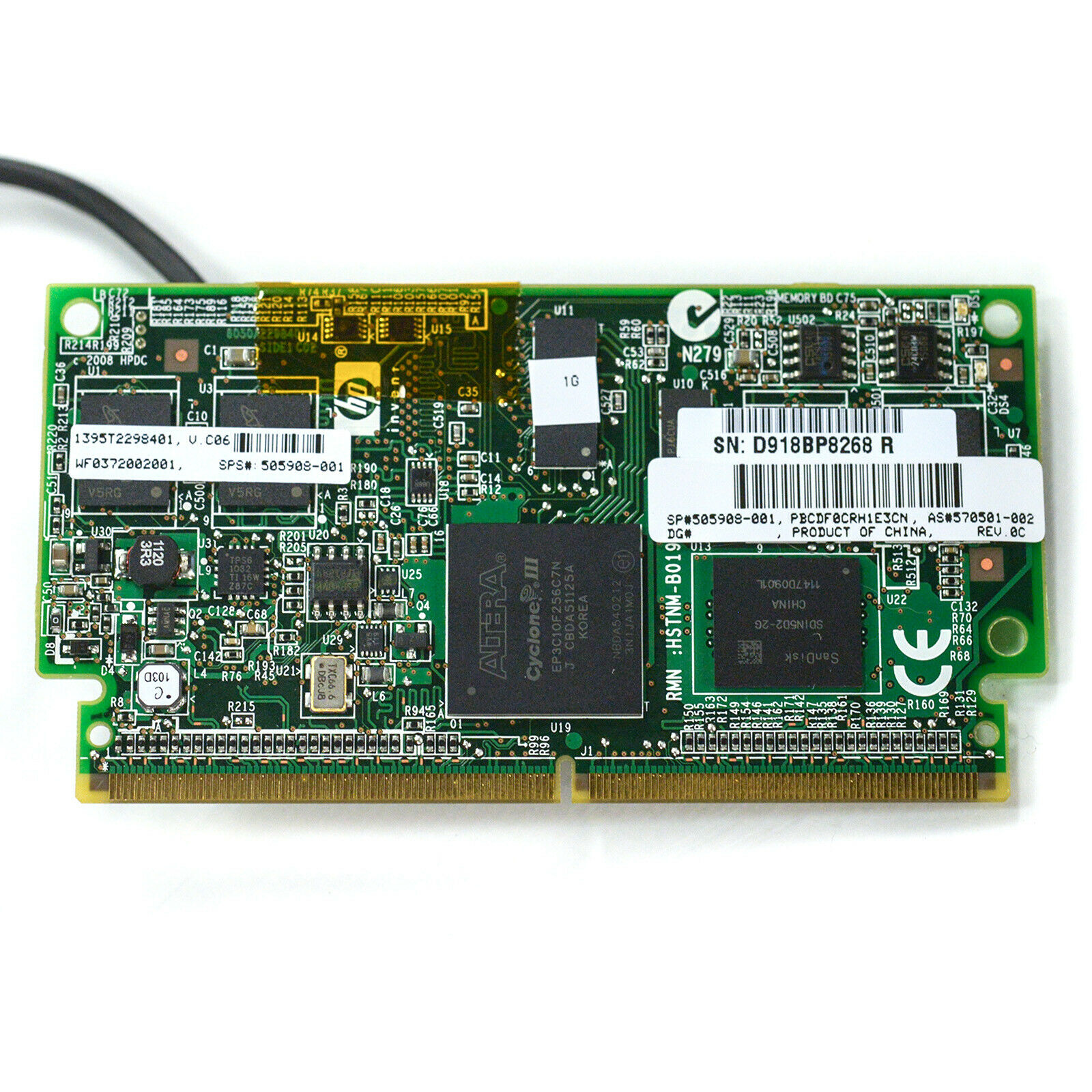 HP 570501-002 1GB Flash Backed Write Cache (FBWC) Module | SPS 505908-001 No Bat (Used) // สินค้ารับประกัน โดย บริษัท อะไหล่เซิร์ฟเวอร์ จำกัด