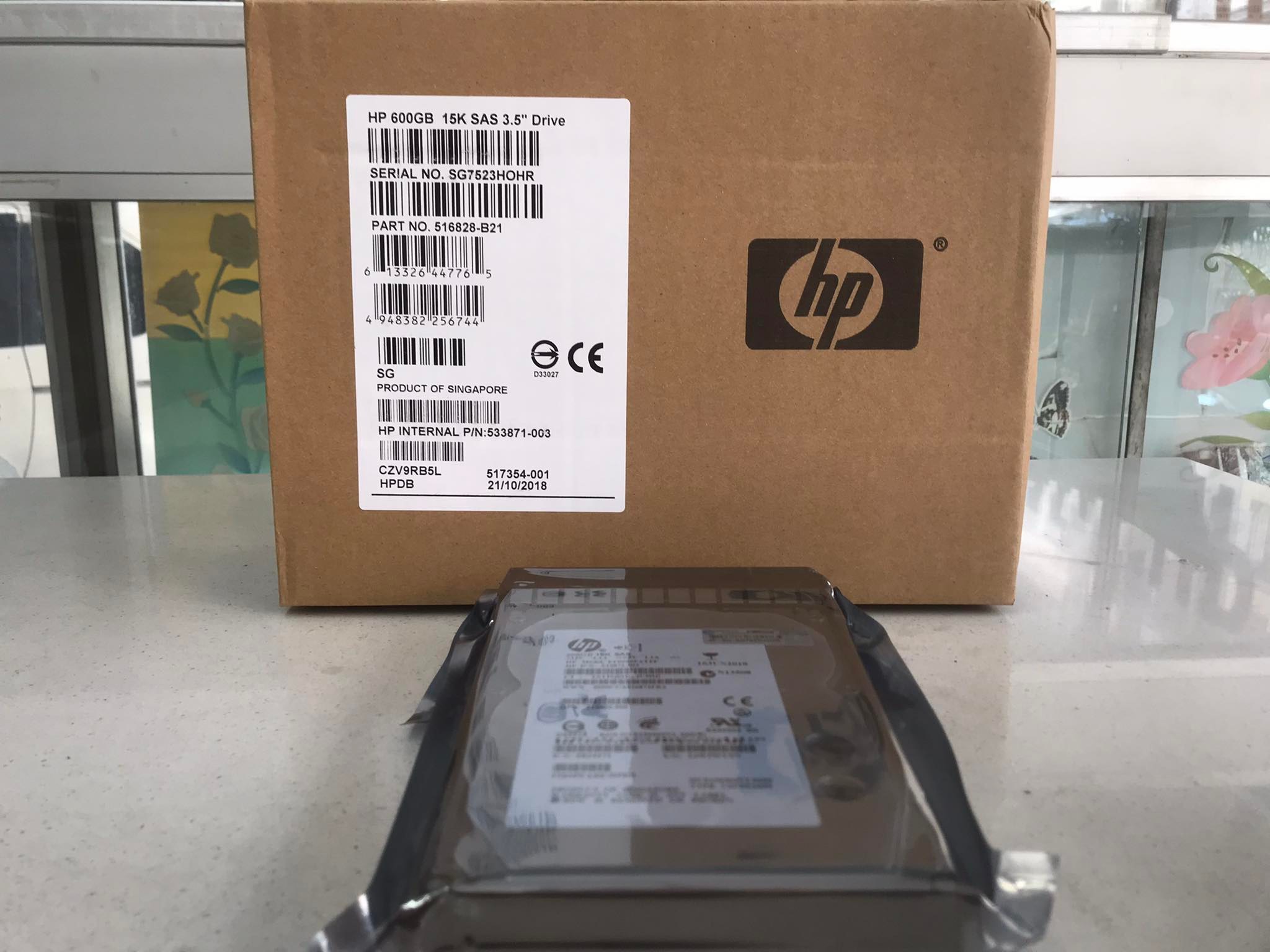 Hard HP EF0600FATFF 533871-003 517354-001 GPN 516832-006 0B24473 600GB 15000U/Min 64MB Cache SAS-2 3.5 " Inch (NEW IN BOX) สินค้ารับประกัน โดย บริษัท อะไหล่เซิร์ฟเวอร์ จำกัด