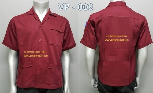 เสื้อช็อปสีพื้น แขนสั้น เสื้อช่าง ขนาด S-2XL ผ้าคอมทวิว รับปักโลโก้