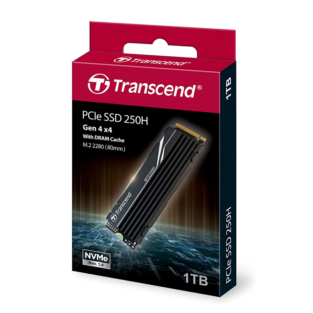 Transcend MTE250H : PCIe NVMe M.2 SSD 1TB *Heatsink
