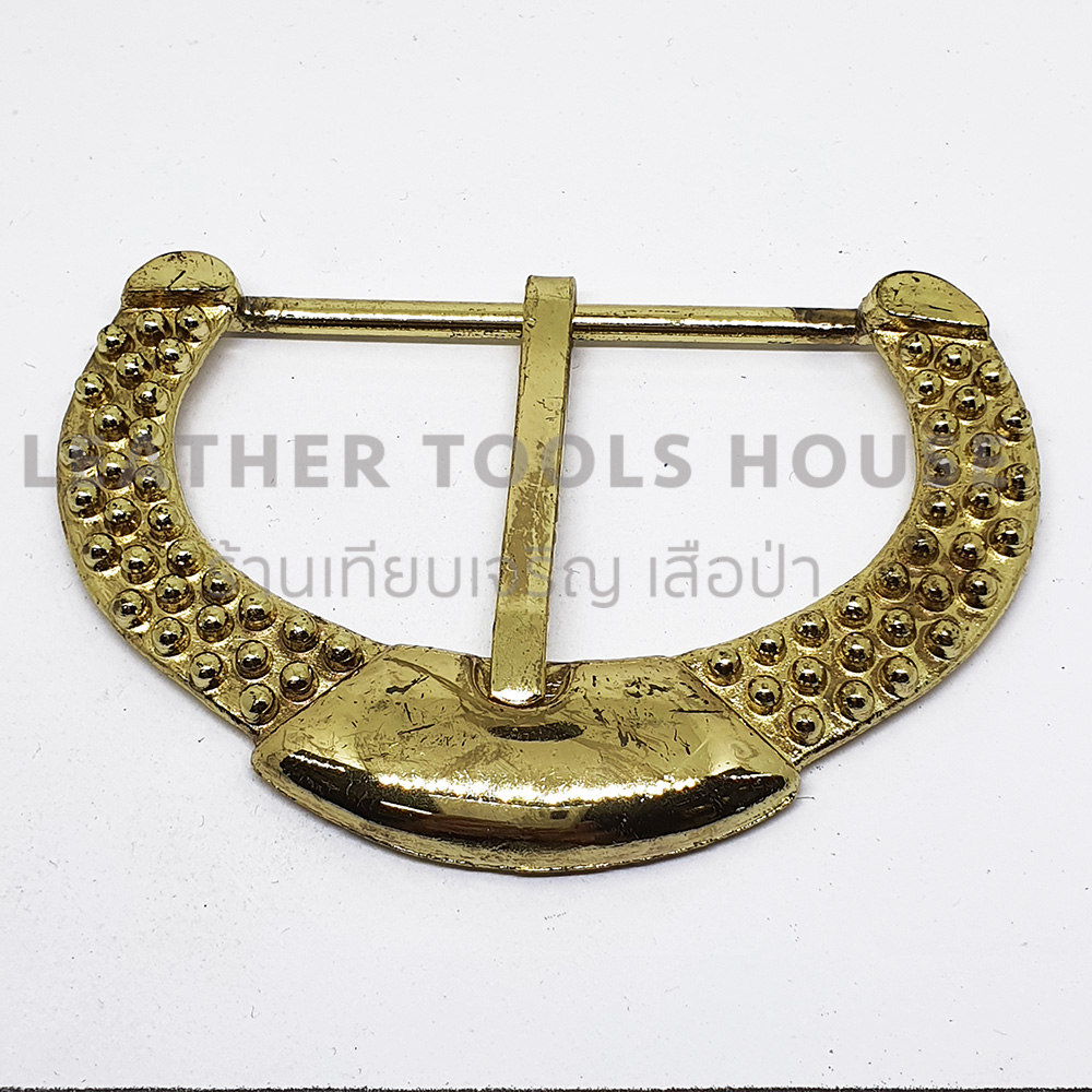 หัวเข็มขัด H249 เนื้อซิงค์ สีทอง ขนาด 2.5นิ้ว 2ตัว