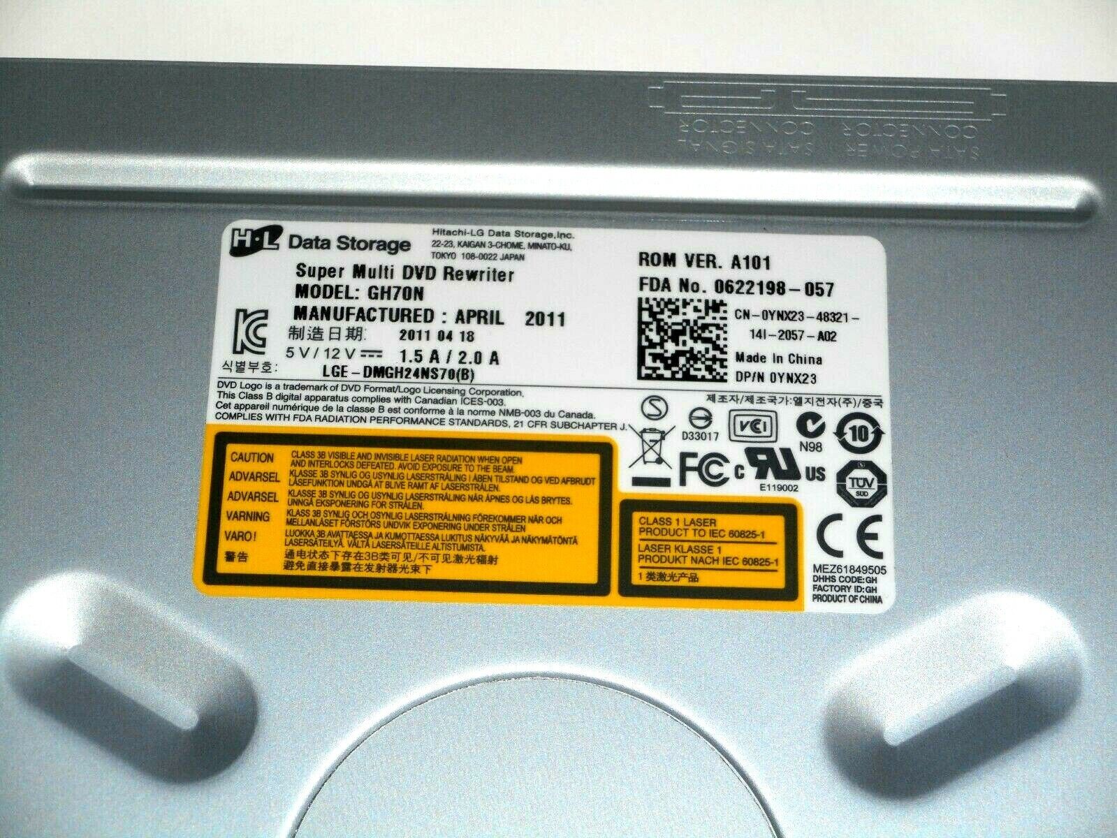 Dell SATA DVD/RW Drive for PowerEdge T110 // 0YNX23 / YNX23 (Used) // สินค้ารับประกัน โดย บริษัท อะไหล่เซิร์ฟเวอร์ จำกัด