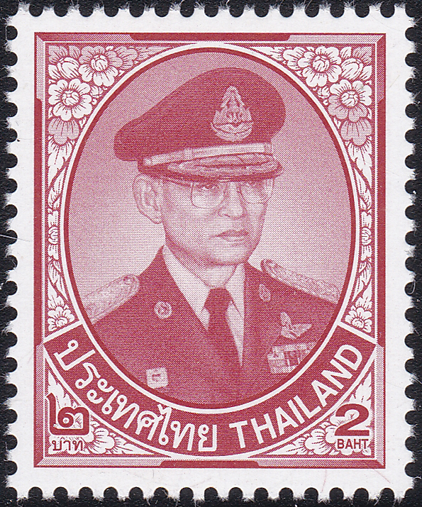 แสตมป์พระรูป ร.9 ชุดที่ 10 ดวง 2 บาท โรงพิมพ์ Cartor (พิมพ์1)