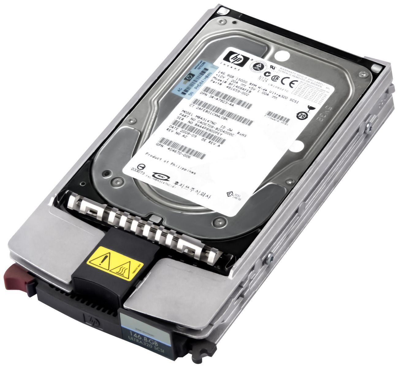 HP 146GB 15K 16MB SCSI U320 3.5'' Hard Drive // BF1468AFEB / HDD 481659-002 / GPN 404670-006 / TRAY 404712-001 (Used) // สินค้ารับประกัน โดย บริษัท อะไหล่เซิร์ฟเวอร์ จำกัด