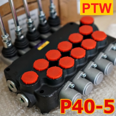 ไฮโดรลิคคอนโทรนวาวร์(6หุน) PTW P80-5 (5แกน)(80L.)(3,000-4,600PSI)