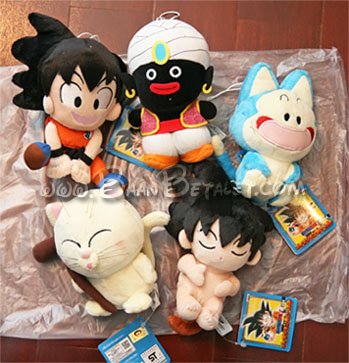 ตุ๊กตาดราก้อนบอลแซดคอลเลคชั่น 5 ตัว (Banpresto Dragonball Z Collection Plush Toy)