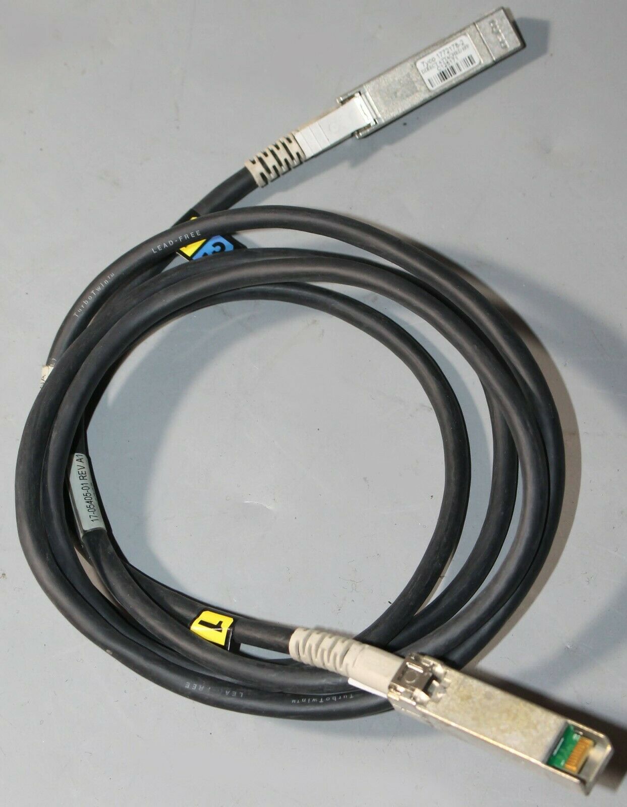 Copper Fiber G4 Cable with Tyco Direct Attached SFP to SFP 1.8 M Connectors / 17-05405-01 (Used) // สินค้ารับประกัน โดย บริษัท อะไหล่เซิร์ฟเวอร์ จำกัด