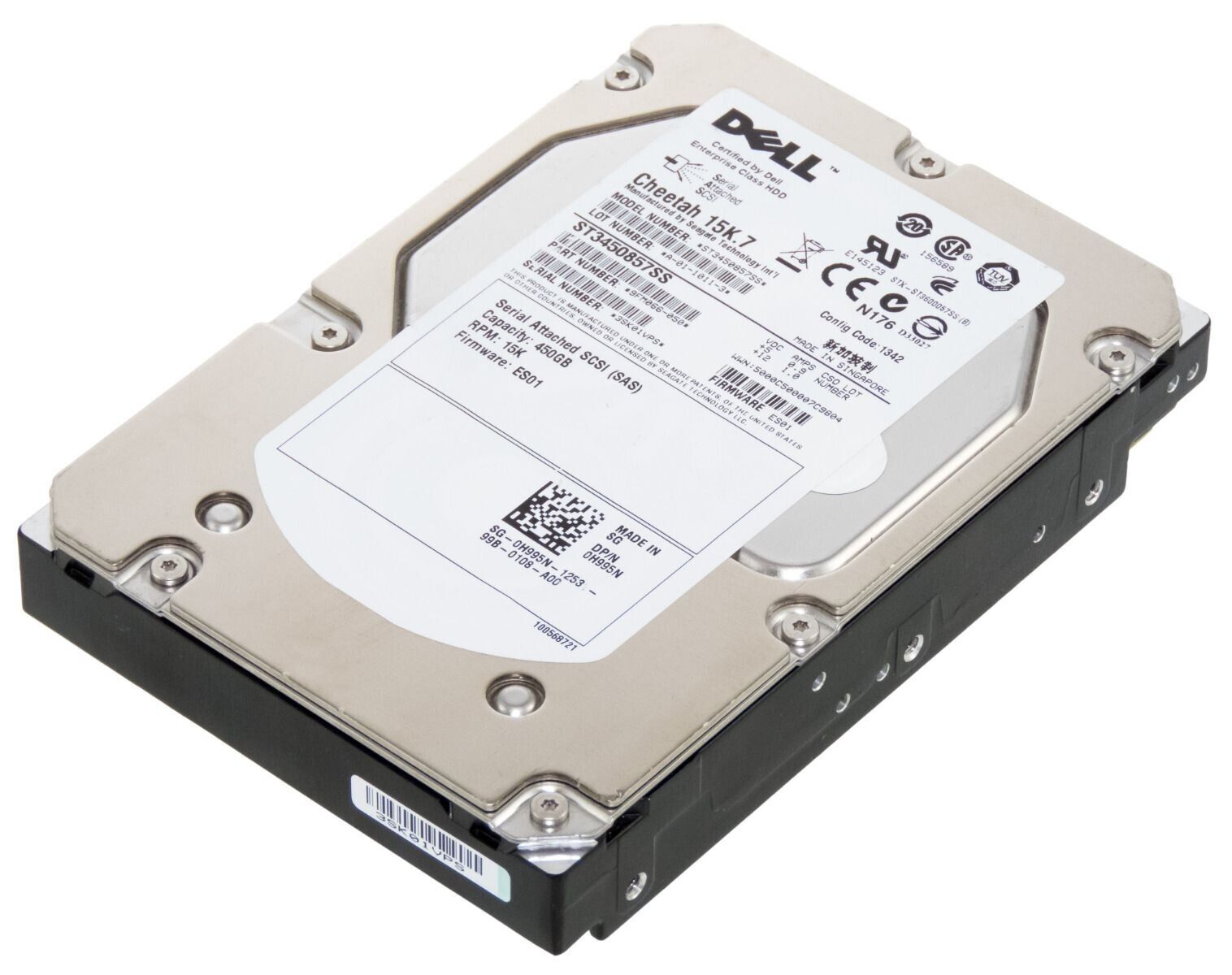 Dell 450GB 15K 16MB Cache SAS 6G 3.5'' Hard Disk Server // 0H995N / H995N / ST3450857SS (Used) // สินค้ารับประกัน โดย บริษัท อะไหล่เซิร์ฟเวอร์ จำกัด
