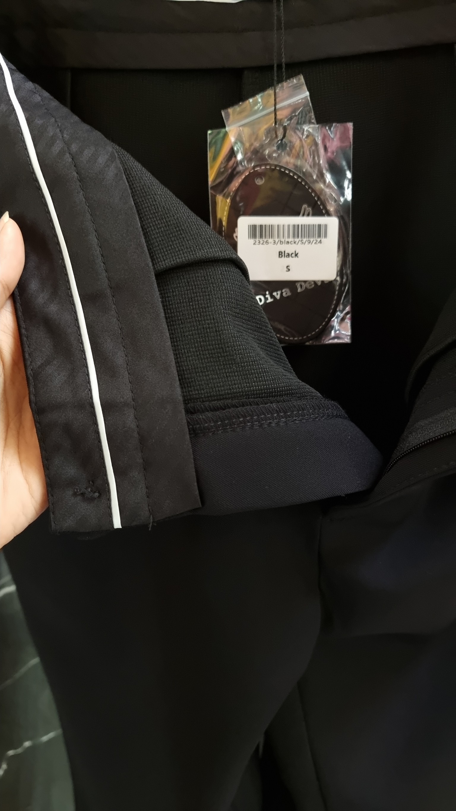เสื้อสูทผู้หญิง1กระดุมสีดำNO.2326กางเกงทรงกระบอกกลางขายาว No.2326-3 (S-6XL)