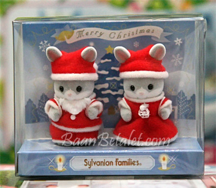 เบบี้กระต่ายซิลวาเนียนใส่ชุดซานต้า (JP) Sylvanian Families Merry Christmas