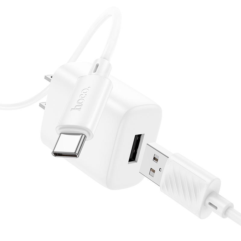 C134 SOLID SINGLE-PORT CHARGER SET (TYPE-C)