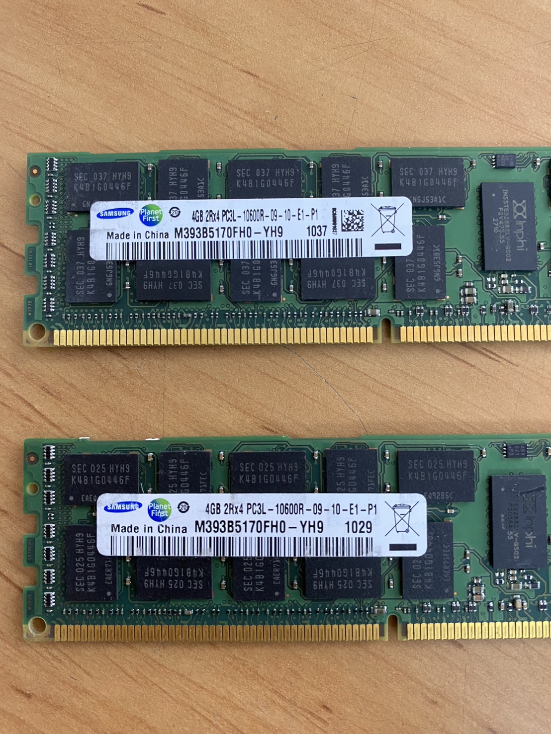 Samsung 4GB 2Rx4 PC3L-10600R DDR3 Registered Server Ram // M393B5170FH0-YH9 (USED) สินค้ารับประกัน โดย บริษัท อะไหล่เซิร์ฟเวอร์ จำกัด