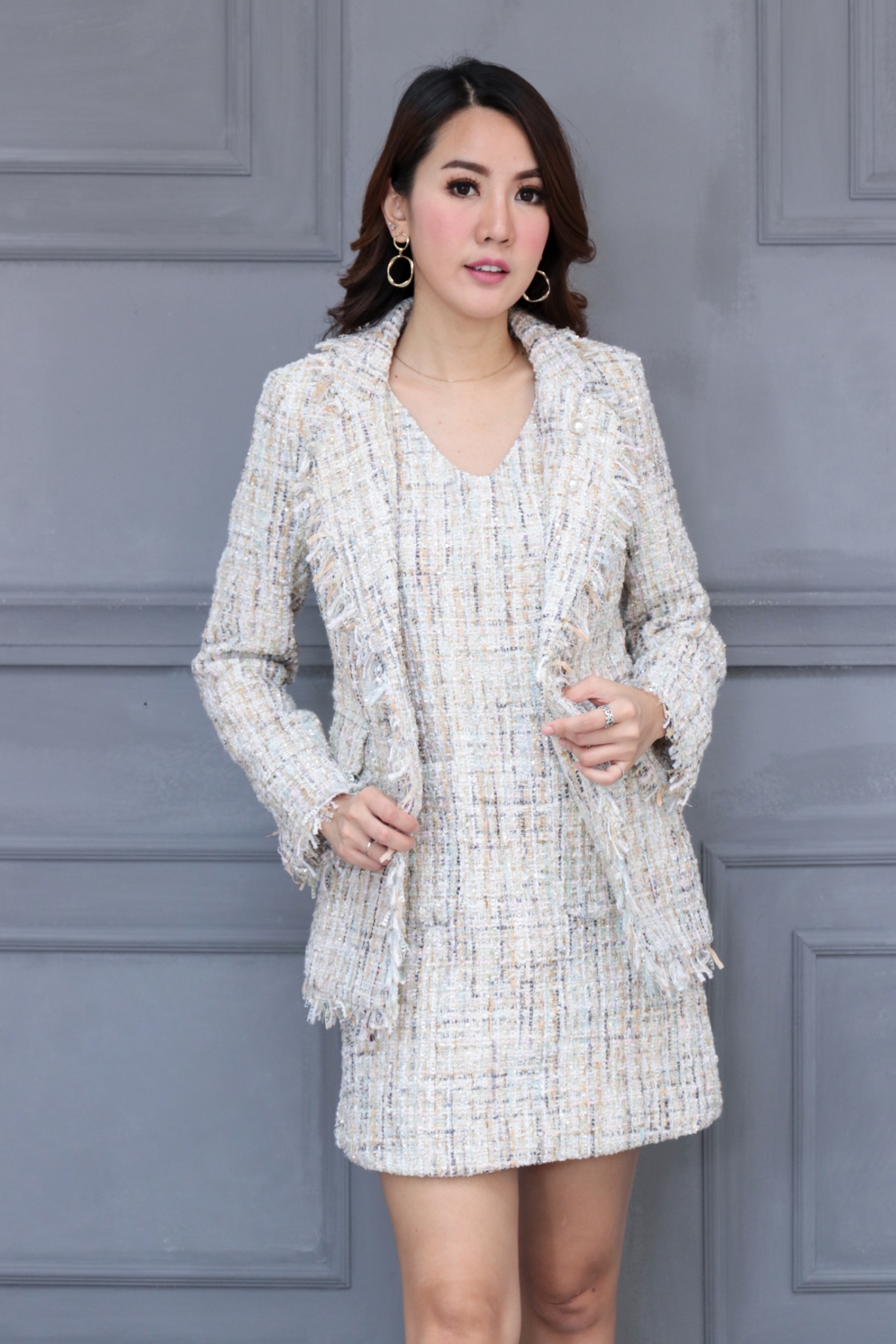 เสื้อสูทผู้หญิงทวิต #1810