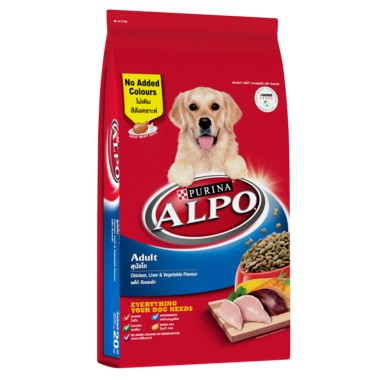 Purina Alpo Adult อัลโป อาหารสุนัขโต รสไก่ตับและผัก ขนาด 10 กก.