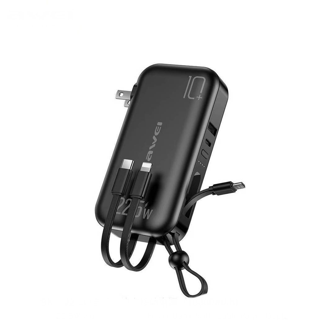 P189K 22.5W MULTIPLE OUTPUT POWERBANK WITH CABLE 10000mAh