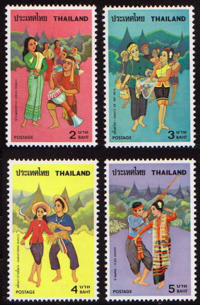 แสตมป์การละเล่นของไทย (สภาพดี)