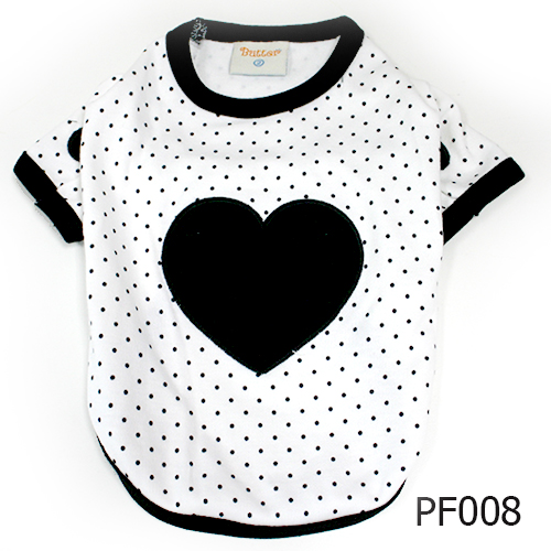 เสื้อยืดหัวใจลายจุด ยี่ห้อ Butter size5