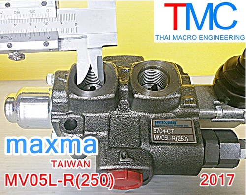 ไฮโดรลิคคอนโทรนวาล์ว(1แกน)maxma-MV05L-R(250) (35L/min)(4,600Psi/315Bar)