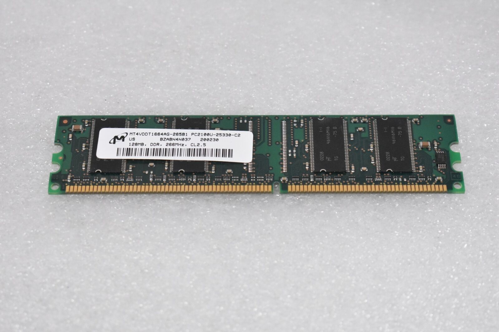 Micron 128MBP C2100U-25330-C2 DDR 266MHZ CL2.5 / MT4VDDT1664AG-265B1 (Used) // สินค้ารับประกัน โดย บริษัท อะไหล่เซิร์ฟเวอร์ จำกัด