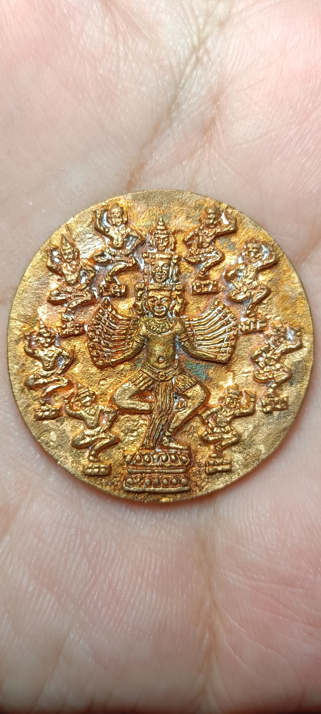 เหรียญหล่อเศรษฐีนวโกฏิ เนื้อนวะโลหะ(สร้างเนื้อเดียว) ตอก 2 โ ค๊ต(๙,ก) 1ใน200 องค์