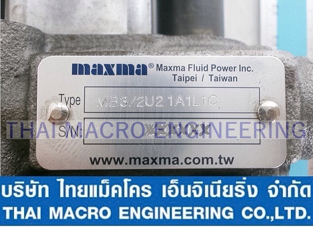 ไฮโดรลิคคอนโทรลวาล์ว(2แกน)hydraulic control valve MAXMA MB3/2 series(45L/min)(4,600Psi/315Bar)