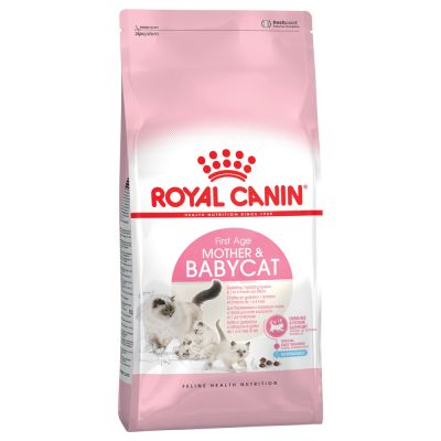 Royal canin mother & babycat 400 g อาหารเม็ดนิ่มสำหรับลูกแมว 1-4 เดือน และแม่แมวตั้งท้อง-ให้นม ขนาด 400 กรัม