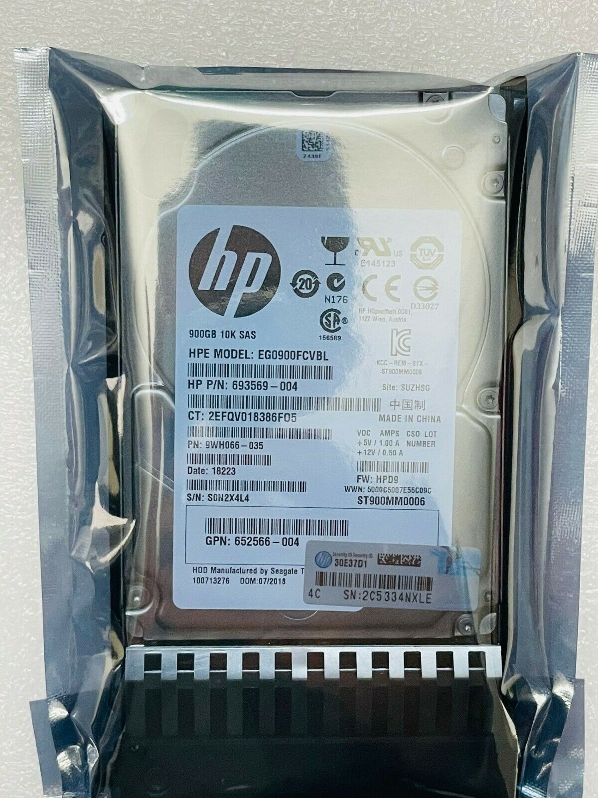 HP 619463-001 619291-B21 900GB 6G SAS 10K rpm SFF (2.5-inch) Dual Port Enterprise