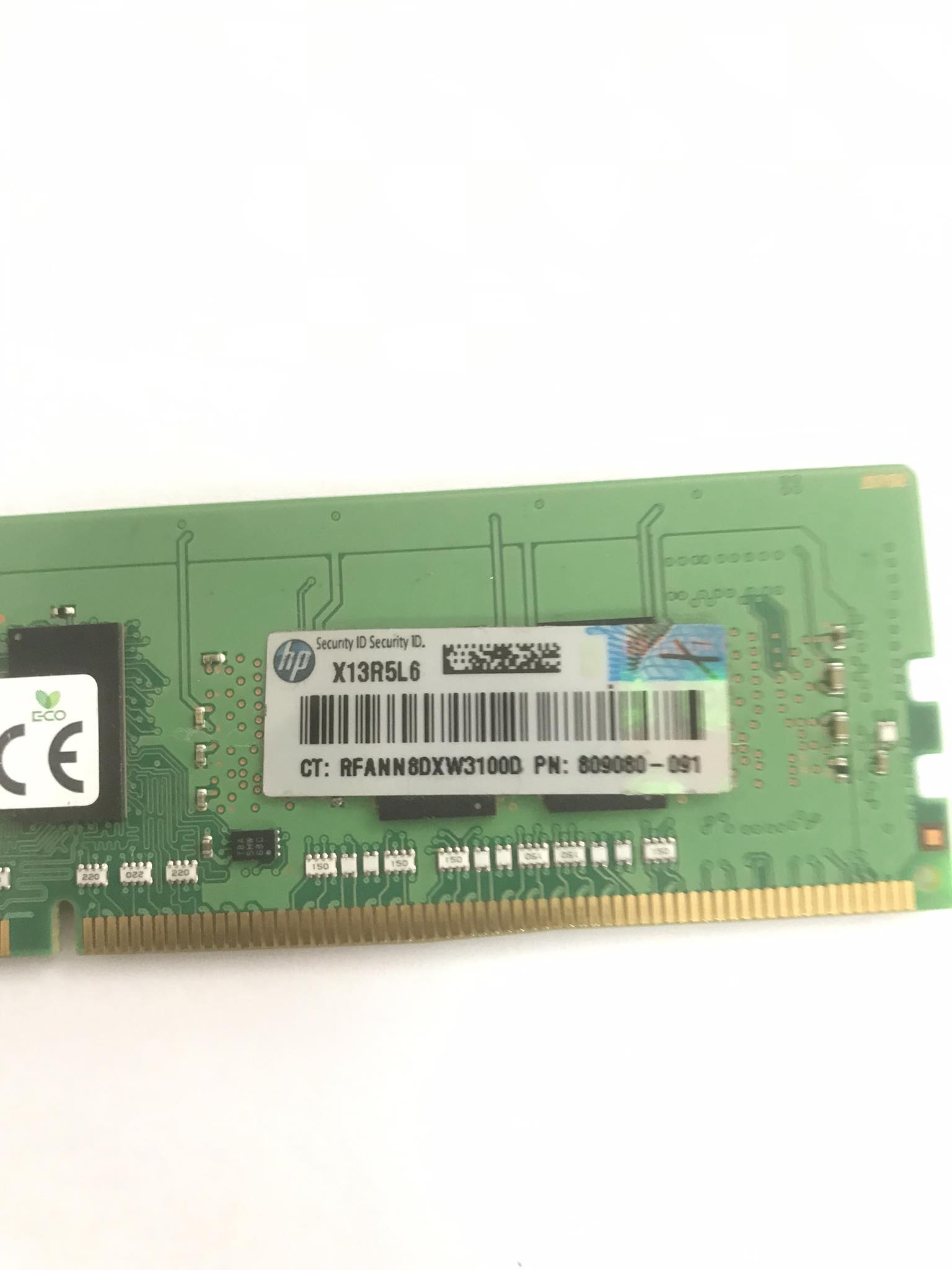 HP 8GB (1Rx8) PC4-2400T -R Server Memory RAM // 809080-091 / HMA81GR7MFR8N-UH (Used) // สินค้ารับประกัน โดย บริษัท อะไหล่เซิร์ฟเวอร์ จำกัด