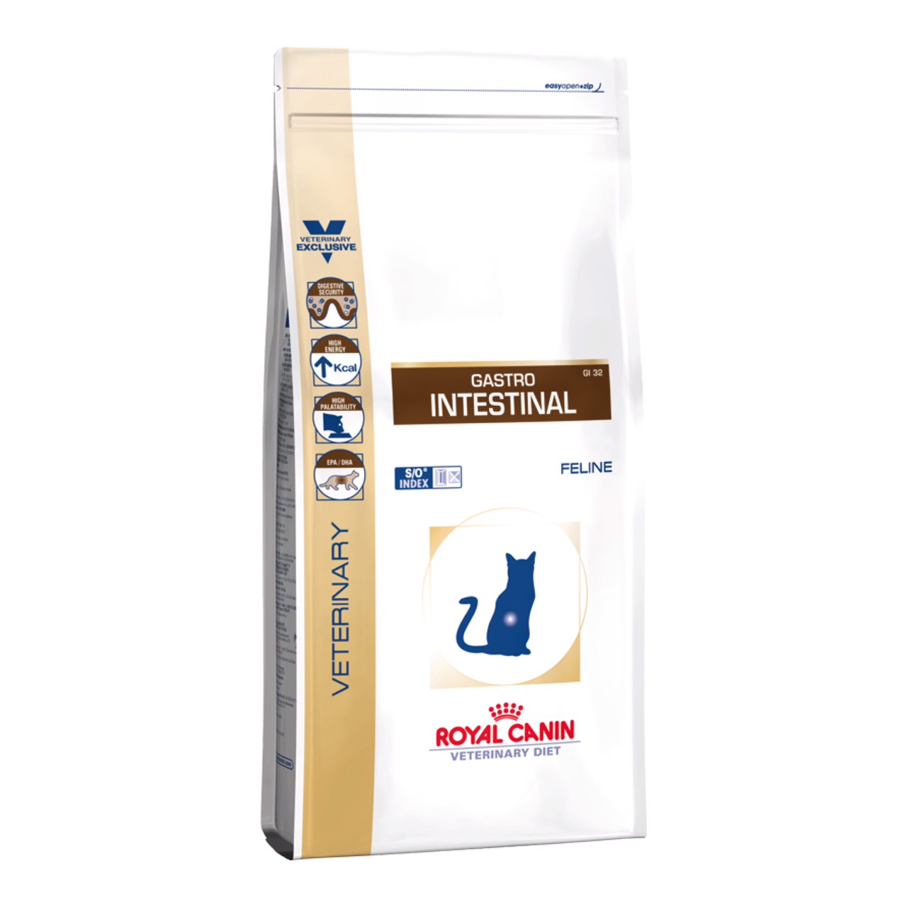 Royal Canin Vet Gastro Intestinal 2 kg อาหารสำหรับแมวที่มีภาวะการย่อยหรือการดูดซึมอาหารผิดปกติ 2 กก