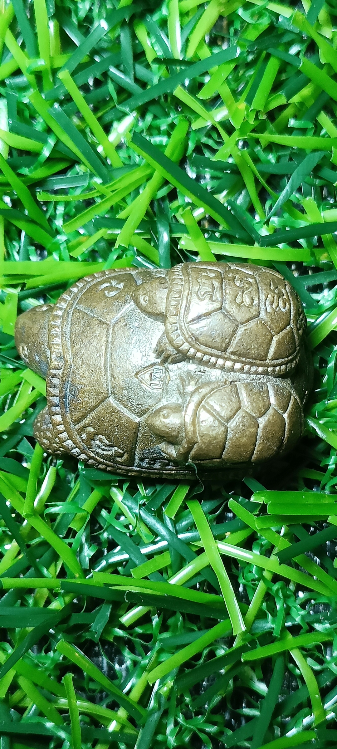 พญาเต่าเจ้าทรัพย์ หลวงปู่บุญ โสภโณ วัดทุ่งเหียง ปลุกเสกไตรมาส 2556 เนื้อโลหะ