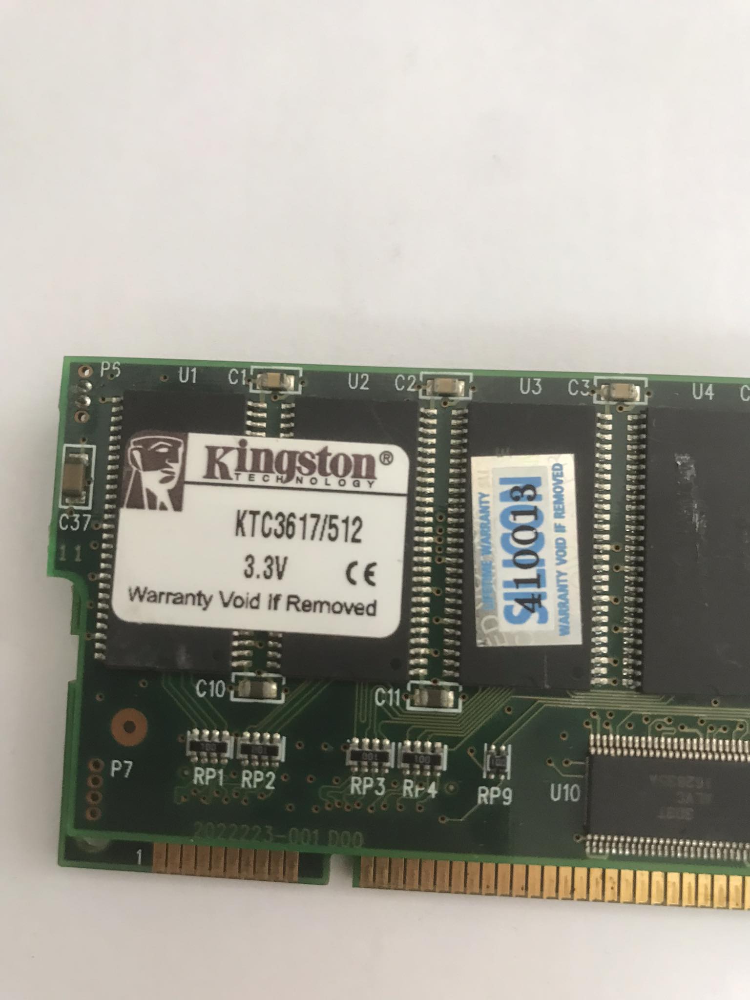 Kingston 512MB PC100 SDRAM Server Memory ECC Register / 313617-B21 / KTC3617/512 (Used) // สินค้ารับประกัน โดย บริษัท อะไหล่เซิร์ฟเวอร์ จำกัด