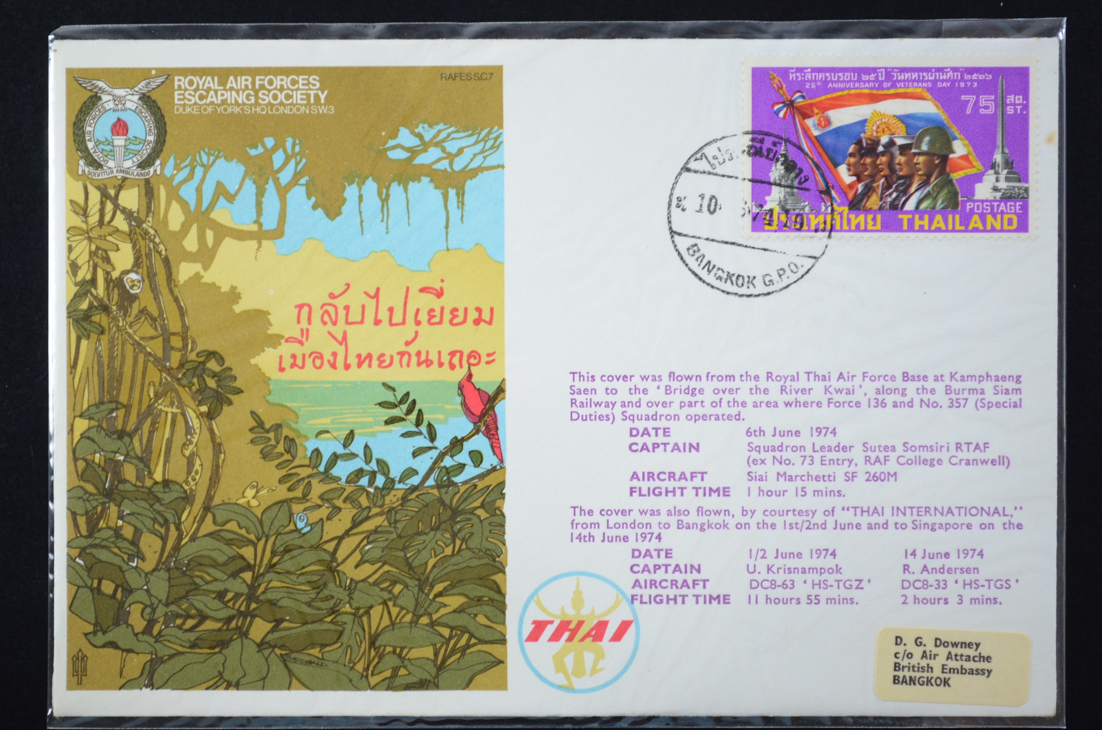 ROYAL AIR FORCES ESCAPING SOCIETY / ซองวันทหารผ่านศึก 2516 (ต่างประเทศ)