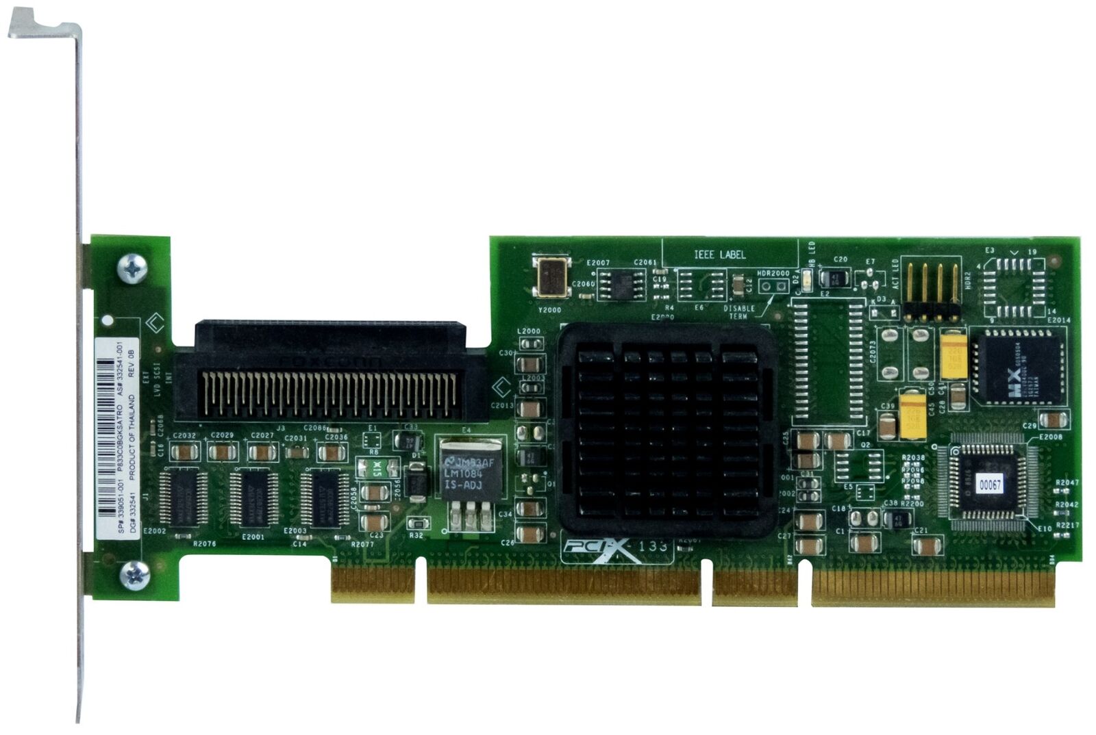 LSI Logic LSI20320-HP Ultra320 SCSI 64-bit PCI-X SCSI Cont. Card HP // 339051-001 (Used) // สินค้ารับประกัน โดย บริษัท อะไหล่เซิร์ฟเวอร์ จำกัด