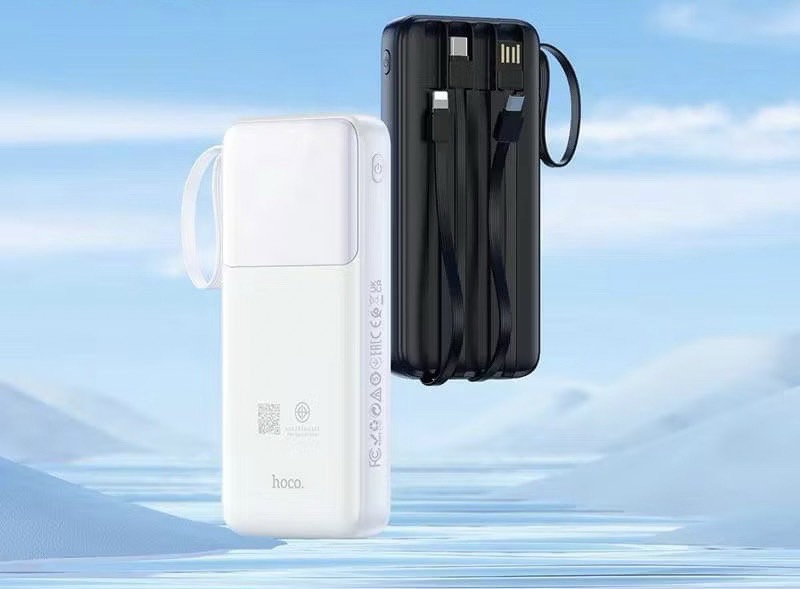A10 REST POWERBANK WITH DIGITAL DISPLAY AND BUILD-IN CABLE 10000mAh