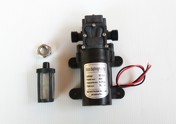 ปั๊มน้ำแรงดันสูง DC12V 8 bar 5L/min (Return valve)