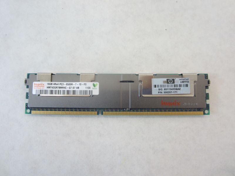 HP 16GB 4Rx4 PC3-8500R DDR3 ECC REG // 500207-171 / HMT42GR7BMR4C-G7 (Used) // สินค้ารับประกัน โดย บริษัท อะไหล่เซิร์ฟเวอร์ จำกัด