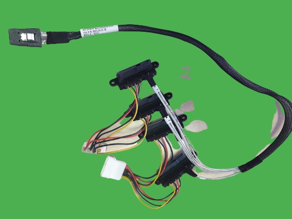 HP ML110 G7 Mini SAS TO (4) Four SATA Split Cable // 645592-002 (Used) // สินค้ารับประกัน โดย บริษัท อะไหล่เซิร์ฟเวอร์ จำกัด