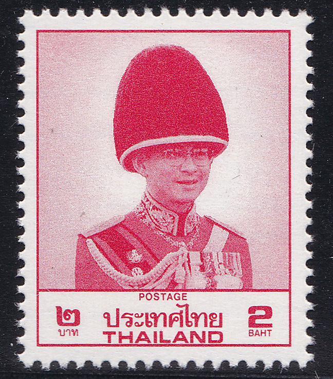 แสตมป์พระรูป ร.9 ชุด8 ดวง 2 บาท โรงพิมพ์ Leigh-Mardon