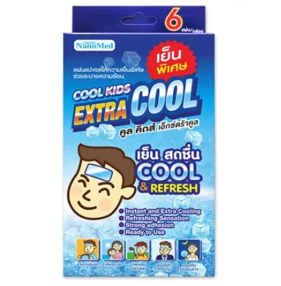 นาโนเมด คูลคิดส์ เอ็กซ์ตร้า แผ่นเจลลดไข้ผู้ใหญ่ 6 ชิ้น 1