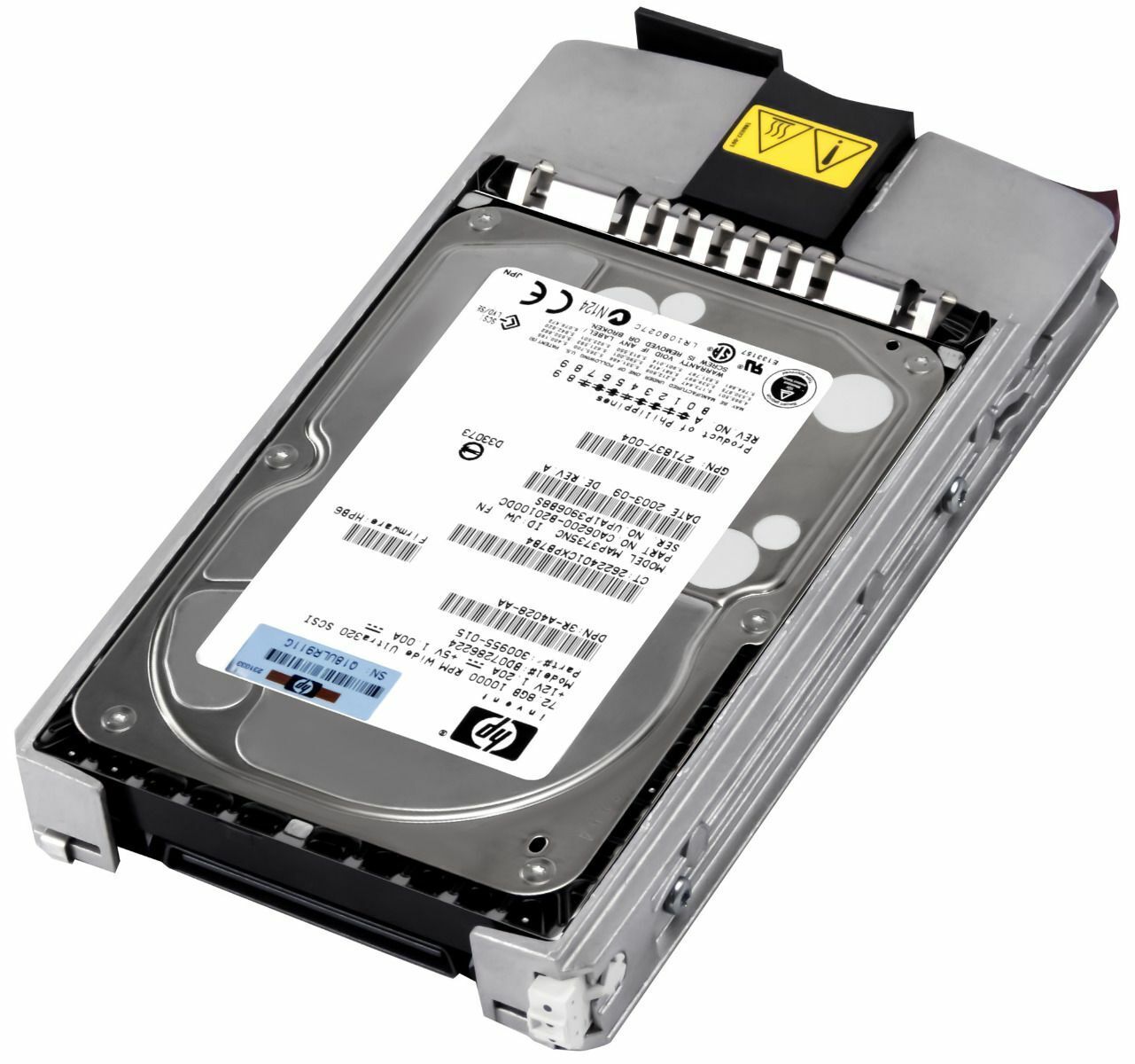 HP 72.8GB 10K 8MB SCSI U320 80-PIN 3.5" Hard Drive // BD07286224 / HP 300955-015 / GPN 271837-004 / 3R-A4028-AA / MAP3735NC / HPB6 (Used) // สินค้ารับประกัน โดย บริษัท อะไหล่เซิร์ฟเวอร์ จำกัด