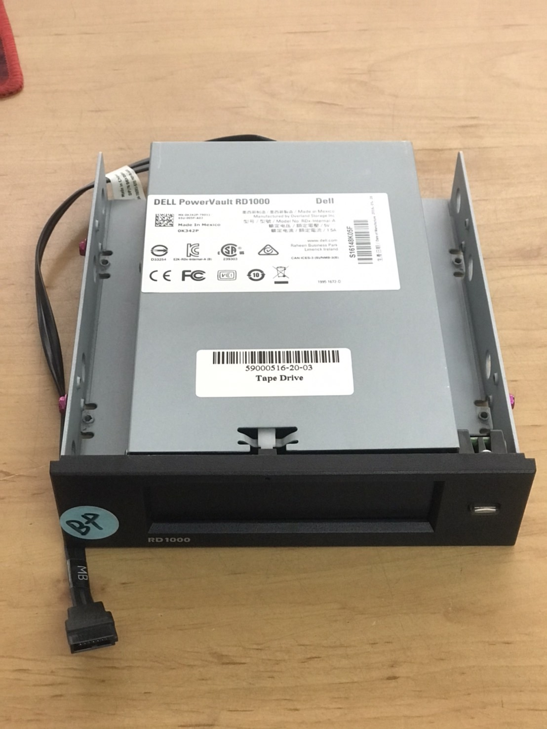 Dell Power Vault RD1000 Internal 3.5" SATA Tape Drive Dell // 0K342P (Used) // สินค้ารับประกัน โดย บริษัท อะไหล่เซิร์ฟเวอร์ จำกัด