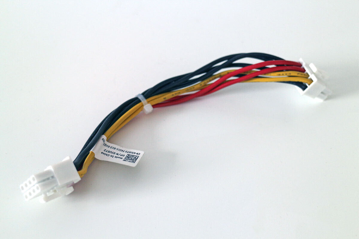 Dell PowerEdge T610 Power Cable / JU072 / 0JU072 (Used) // สินค้ารับประกัน โดย บริษัท อะไหล่เซิร์ฟเวอร์ จำกัด