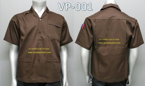 เสื้อช็อปสีพื้น แขนสั้น เสื้อช่าง ขนาด S-2XL ผ้าคอมทวิว รับปักโลโก้