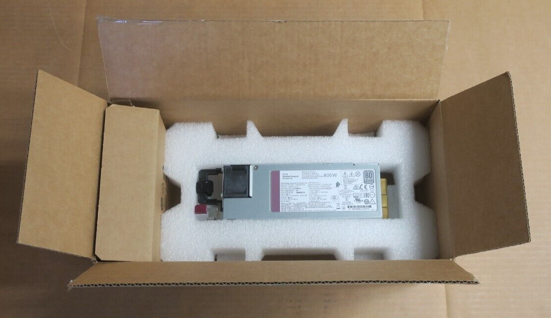 HPE Gen 10 Power Supply 800W 80 Plus Platinum Hot-Plug FS // P39385-001 / 865409-002 / 865412-202 / 865414-B21 / P38995-B21 (New In Box) // สินค้ารับประกัน โดย บริษัท อะไหล่เซิร์ฟเวอร์ จำกัด