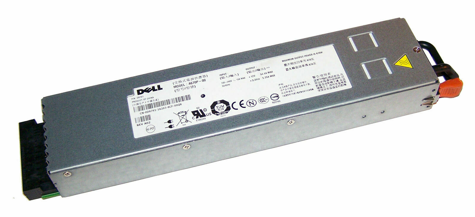 Dell PowerEdge 1950 Power Supply 670W , 0D9761, Model A670P-00 PSU (Used) // สินค้ารับประกัน โดย บริษัท อะไหล่เซิร์ฟเวอร์ จำกัด