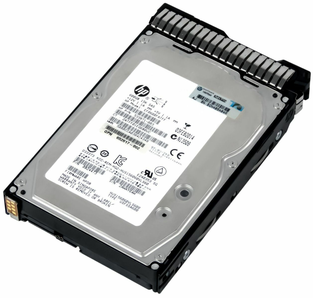 HP 600GB 15K Min 64MB Cache SAS-2 3.5 " EF0600FATFF 533871-003 583718-001 Hard Disk สินค้ารับประกัน โดย บริษัท อะไหล่เซิร์ฟเวอร์ จำกัด