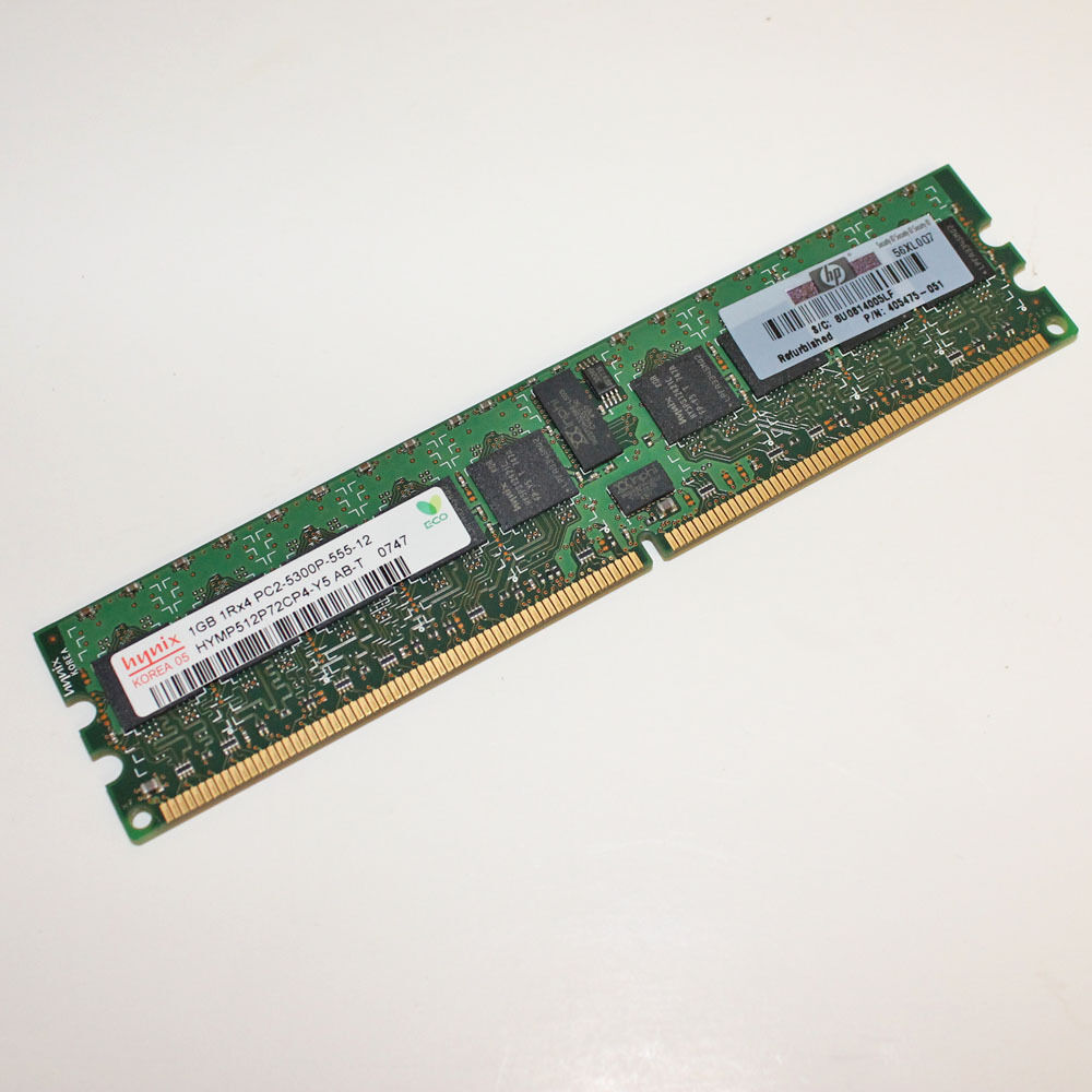HP RAM 1GB 1Rx4 PC2-5300P / 405475-051 (Used) // สินค้ารับประกัน โดย บริษัท อะไหล่เซิร์ฟเวอร์ จำกัด