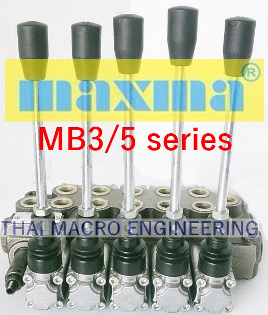 ไฮโดรลิคคอนโทรลวาล์ว(5แกน)hydraulic control valve maxma MB3/5U2 1A1L10(45L/min)(4,600Psi/315Bar)